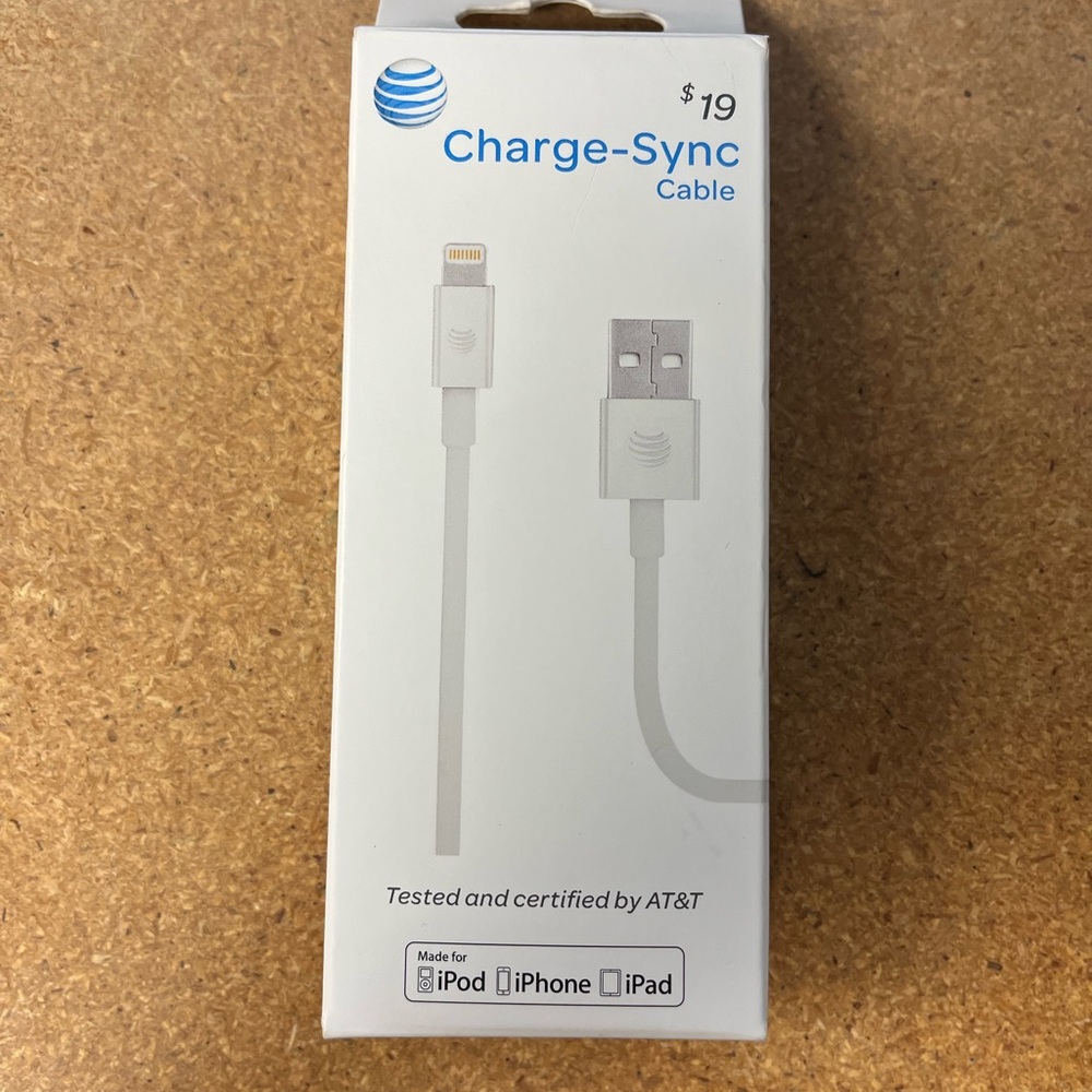 4/$25 NIB charging cable for IPHONE